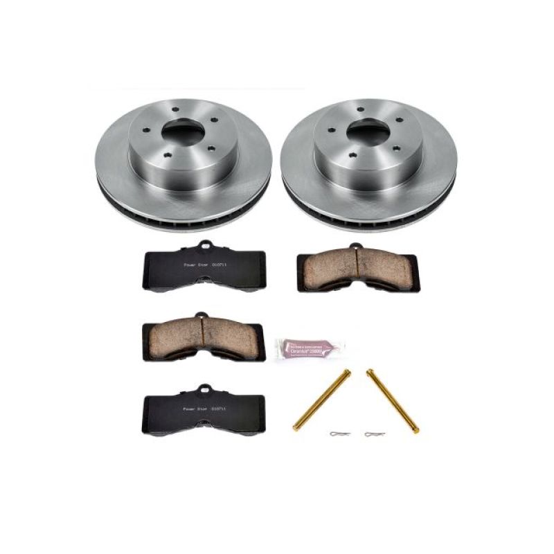 PowerStop KOE2598 - PSBKOE2598 - Power Stop 63-82 Chevrolet Corvette Front Autospecialty Brake Kit - Shipped in Europe - Tuningsupply.com