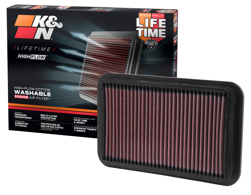K&N Engineering 33-2041-1 - KNN33-2041-1 - K&N 00-05 Celica GT & GT-S Drop In Air Filter - Shipped in Europe - Tuningsupply.com