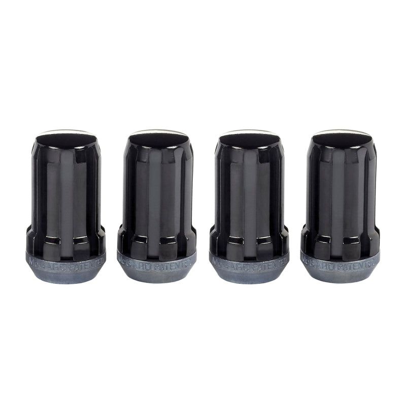 McGard 65315BK - MCG65315BK - McGard SplineDrive Lug Nut (Cone Seat) M14X1.5 / 1.648in. Length (4-Pack) - Black (Req. Tool) - Shipped in Europe - Tuningsupply.com
