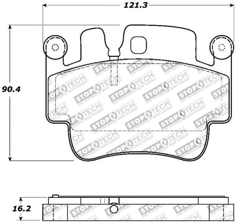 Stoptech 309.09170 - STO309.09170 - StopTech Performance 00-07 Porsche Boxster S / 06-07 Cayman / 99-05 911 Carrera Front Brake Pads - Shipped in Europe - Tuningsupply.com