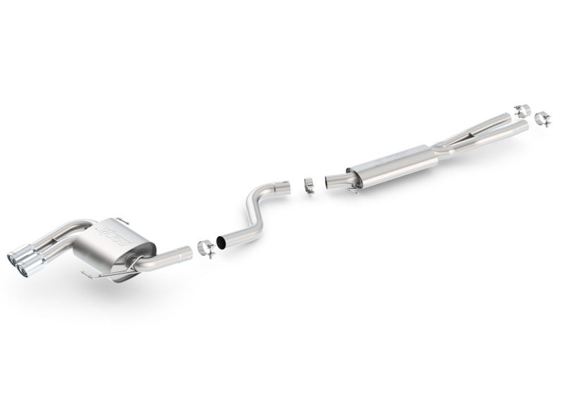 Borla 140505 - BOR140505 - Borla 08-12 BMW 328i Sdm E90 2.0L RWD Dual Left Rear Exit Touring Cat-Back Exhaust - Shipped in Europe - Tuningsupply.com