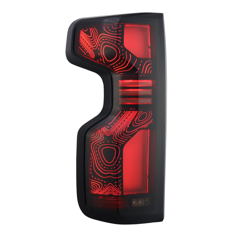 AlphaRex 620058 - ARX620058 - AlphaRex 19+Cheverolet 1500/2500HD/3500HD Silverado Luxx Series LED TailLights Alpha-Black Top-Etch - Shipped in Europe - Tuningsupply.com