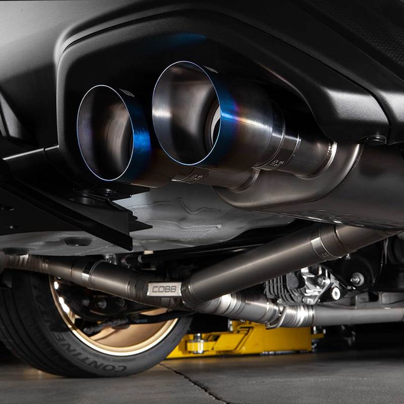COBB 516160 - COBB516160 - Cobb 22-24 Subaru WRX Titanium Catback Exhaust (Incl. Burnt Ti Tips) - Shipped in Europe - Tuningsupply.com