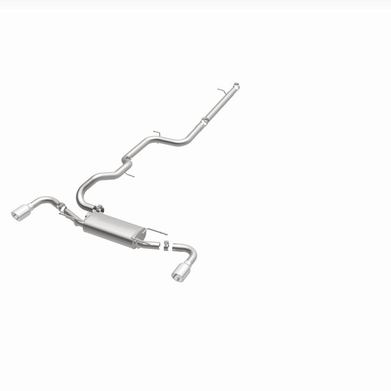 Magnaflow 15146 - MAG15146 - MagnaFlow 10-12 Mazda 3 L4 2.5L Hatchback Split Rear Exit Stainless Cat Back Performance Exhaust - Shipped in Europe - Tuningsupply.com