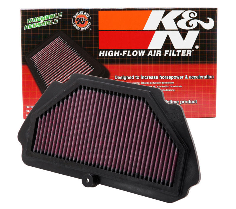 K&N Engineering KA-6009 - KNNKA-6009 - K&N Replacement Air Filter 09-12 Kawasaki ZX6R Ninja 600 / 09-10 ZX6R Ninja Monster Energy 600 - Shipped in Europe - Tuningsupply.com
