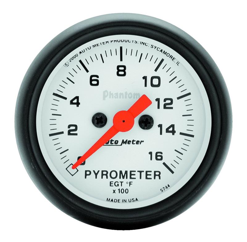 AutoMeter 5744 - ATM5744 - Autometer Phantom 52mm 1600 Deg F Electronic EGT Gauge Kit - Shipped in Europe - Tuningsupply.com