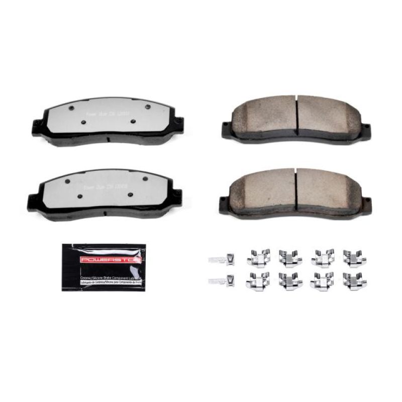 PowerStop Z36-1069 - PSBZ36-1069 - Power Stop 05-08 Ford F-250 Super Duty Front Z36 Truck & Tow Brake Pads w/Hardware - Shipped in Europe - Tuningsupply.com