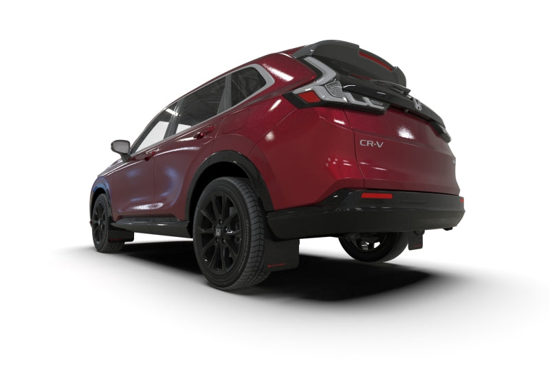 Rally Armor MF149-UR-BLK-WH - RALMF149-UR-BLK-WH - Rally Armor 23-26 Honda CR-V Black Mud Flap - White Logo - Shipped in Europe - Tuningsupply.com