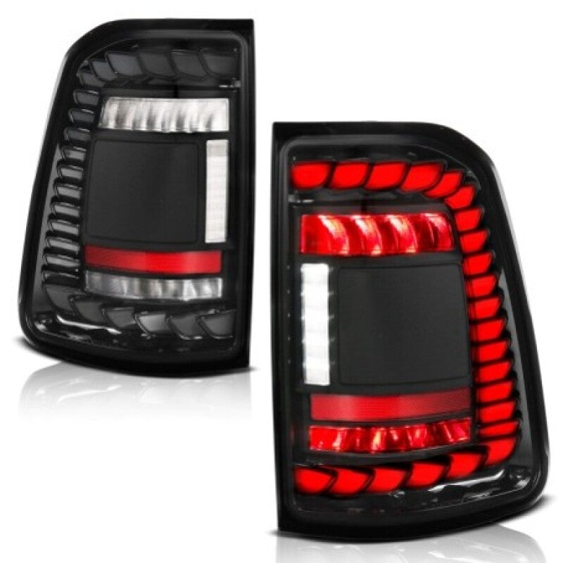 ANZO 311480A - ANZ311480A - ANZO 19-24 RAM 1500 (Factory Halogen Models) Full LED Tail Lights SeqSig Black - Pair - Shipped in Europe - Tuningsupply.com
