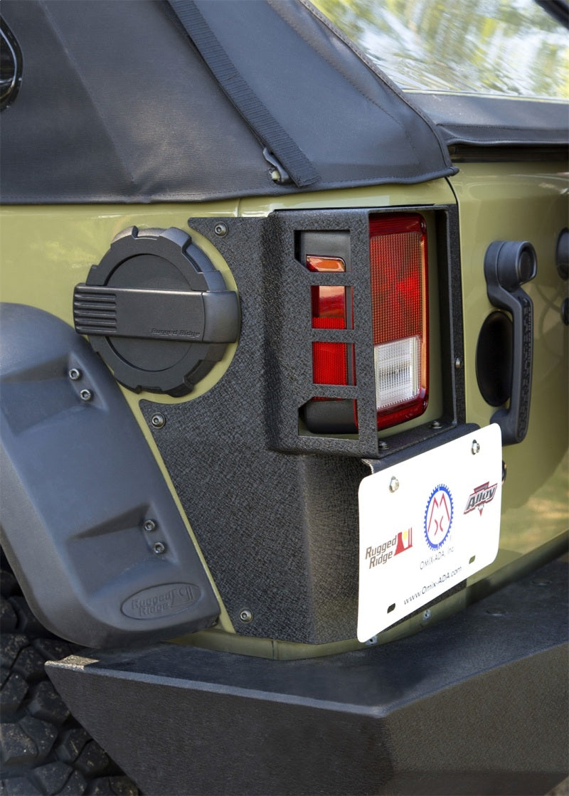 Rugged Ridge 11615.20 - RUG11615.20 - Rugged Ridge XHD Corner Guard Rear 07-18 Jeep Wrangler JKU 4 Door - Shipped in Europe - Tuningsupply.com
