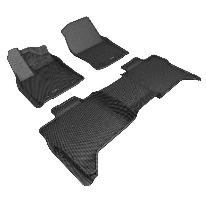3D MAXpider L1TY28801509 - ACEL1TY28801509 - 3D MAXpider 2022+ Toyota Tundra Crew Max Kagu 1st & 2nd Row Floor Liner - Black - Shipped in Europe - Tuningsupply.com