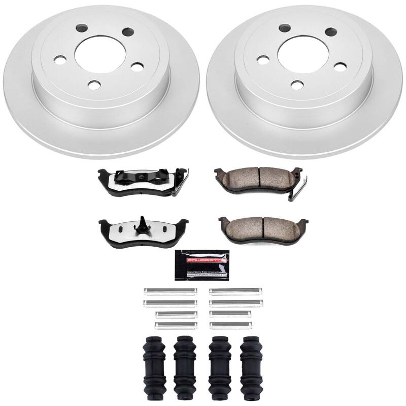 PowerStop CPK2197-36 - PSBCPK2197-36 - Power Stop 03-07 Jeep Liberty Rear Z36 Coated Truck & Tow Brake Kit - Shipped in Europe - Tuningsupply.com