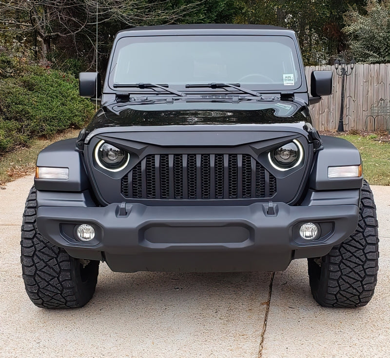 ORACLE Lighting 5839-504-PSC - ORL5839-504-PSC - Oracle Oculus Bi-LED Projector Headlights for Jeep JL/Gladiator JT Satin Silver 5500K - Shipped in Europe - Tuningsupply.com