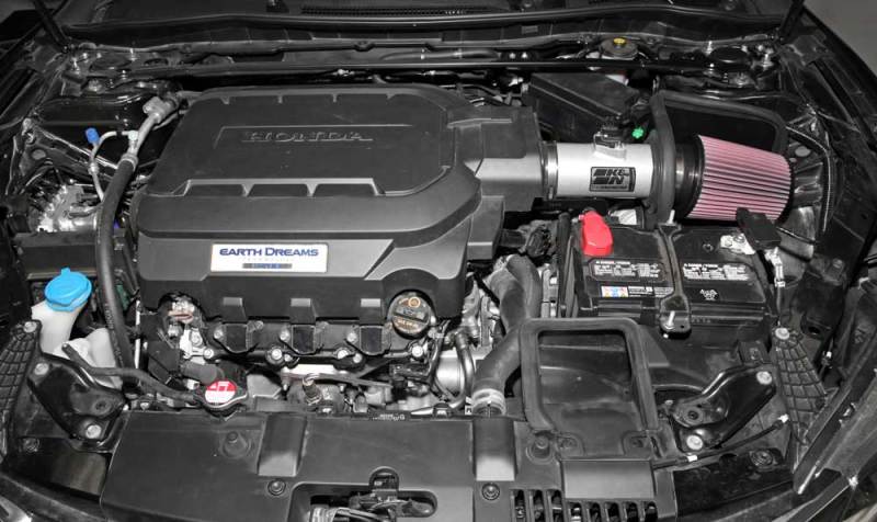 K&N Engineering 69-1212TS - KNN69-1212TS - K&N 13-14 Honda Accord 3.5L V6 69 Series Typhoon Air Intake System - Silver Cold Air Intake Kit - Shipped in Europe - Tuningsupply.com