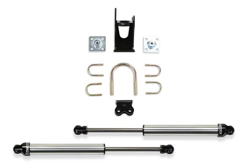 Fabtech FTS220512 - FABFTS220512 - Fabtech 05-21 Ford F250/350 4WD Dual Steering Stabilizer System (Opposing Style) w/DL 2.25 Shocks - Shipped in Europe - Tuningsupply.com