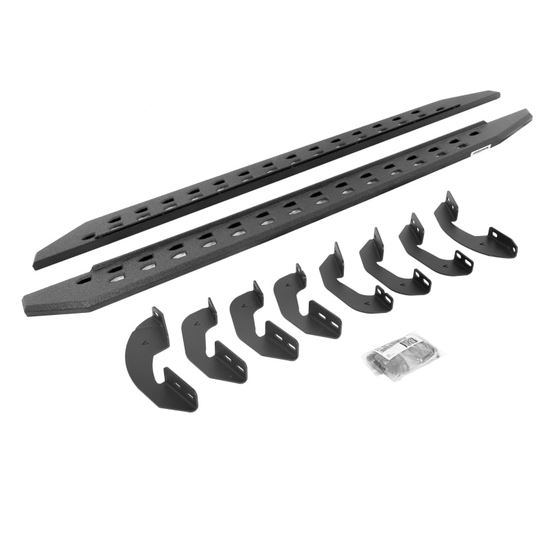 Go Rhino 69441687ST - GOR69441687ST - Go Rhino 07-21 Toyota Tundra Crew Max 4DR RB20 Slim Running Boards Kit (w/Brackets) - Bedliner Coat - Shipped in Europe - Tuningsupply.com