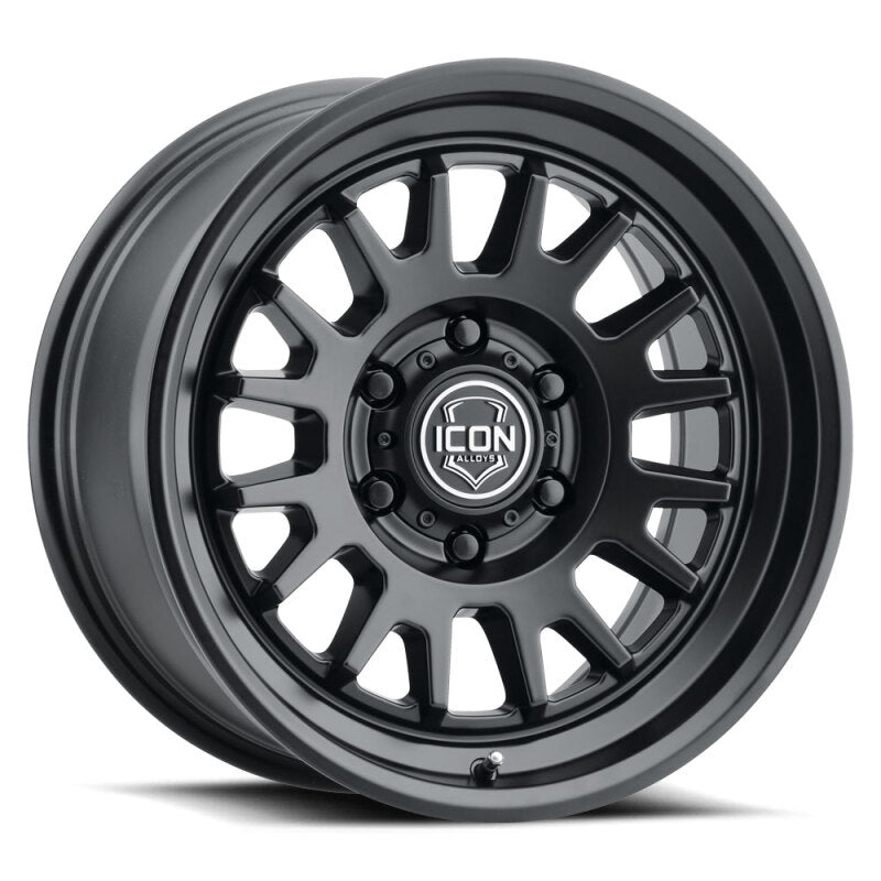 ICON 8217859057SB - ICO8217859057SB - ICON Anza 17x8.5 6x5.5 25mm Offset 5.75in BS 95.1mm Hub Bore Satin Black Wheel - Shipped in Europe - Tuningsupply.com