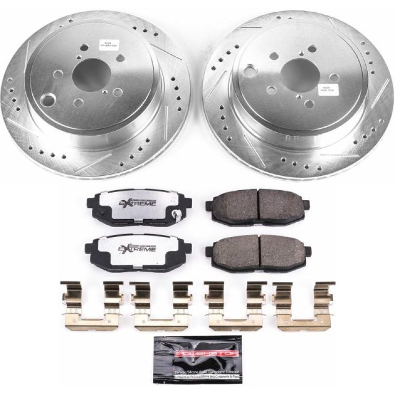 PowerStop K5883-26 - PSBK5883-26 - Power Stop 13-16 Scion FR-S Rear Z26 Street Warrior Brake Kit - Shipped in Europe - Tuningsupply.com