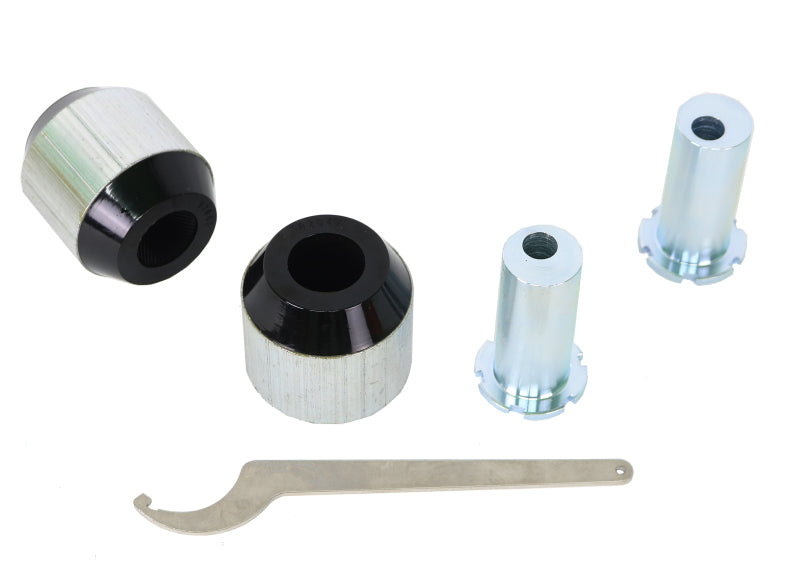 Whiteline KCA500 - WHLKCA500 - Whiteline 18-23 Kia Stinger Front Control Arm Lower Bushing Kit Double Offset - Shipped in Europe - Tuningsupply.com