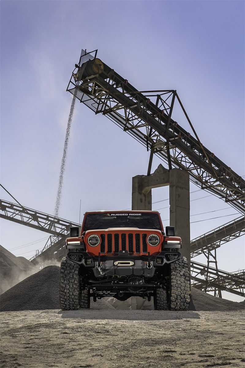 Rugged Ridge - RUG11549.42 - Rugged Ridge Venator Front Bumper 18-20 Jeep Wrangler JL/JT - Shipped in Europe - Tuningsupply.com