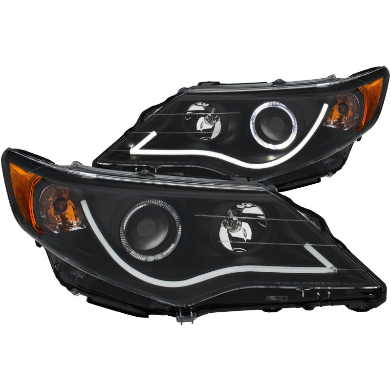ANZO 121512 - ANZ121512 - ANZO 2012-2013 Toyota Camry Projector Headlights w/ Halo Black - Shipped in Europe - Tuningsupply.com