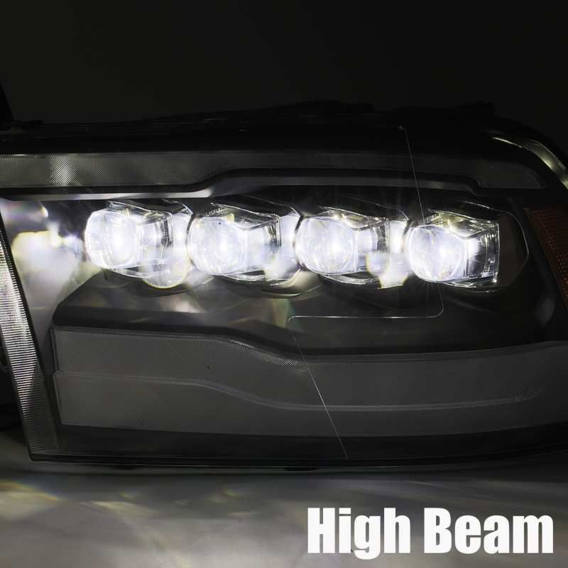 AlphaRex 880591 - ARX880591 - AlphaRex 09-18 Dodge Ram 1500HD NOVA LED Projector Headlights Plank Style Design Chrome w/DRL - Shipped in Europe - Tuningsupply.com