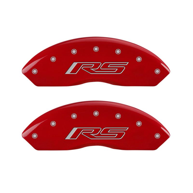 MGP 14240SRS5RD - MGP14240SRS5RD - MGP 4 Caliper Covers Engraved Front & Rear Gen 5/RS Red finish silver ch - Shipped in Europe - Tuningsupply.com