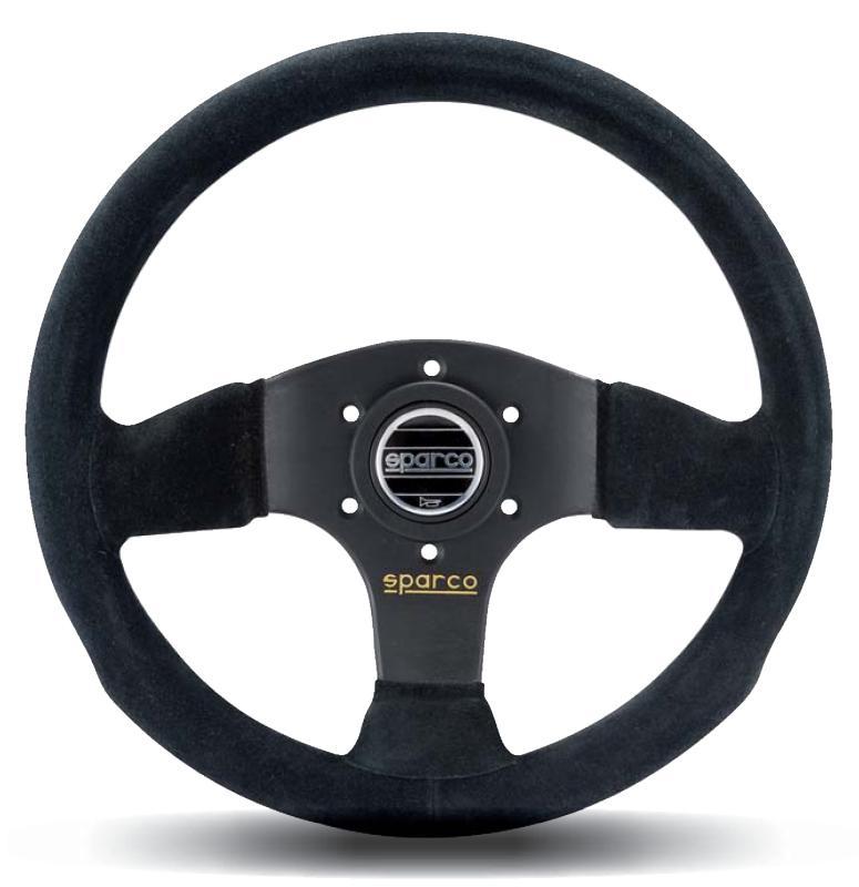 SPARCO 015P300SN - SPA015P300SN - Sparco Steering Wheel 300 Suede Black - Shipped in Europe - Tuningsupply.com