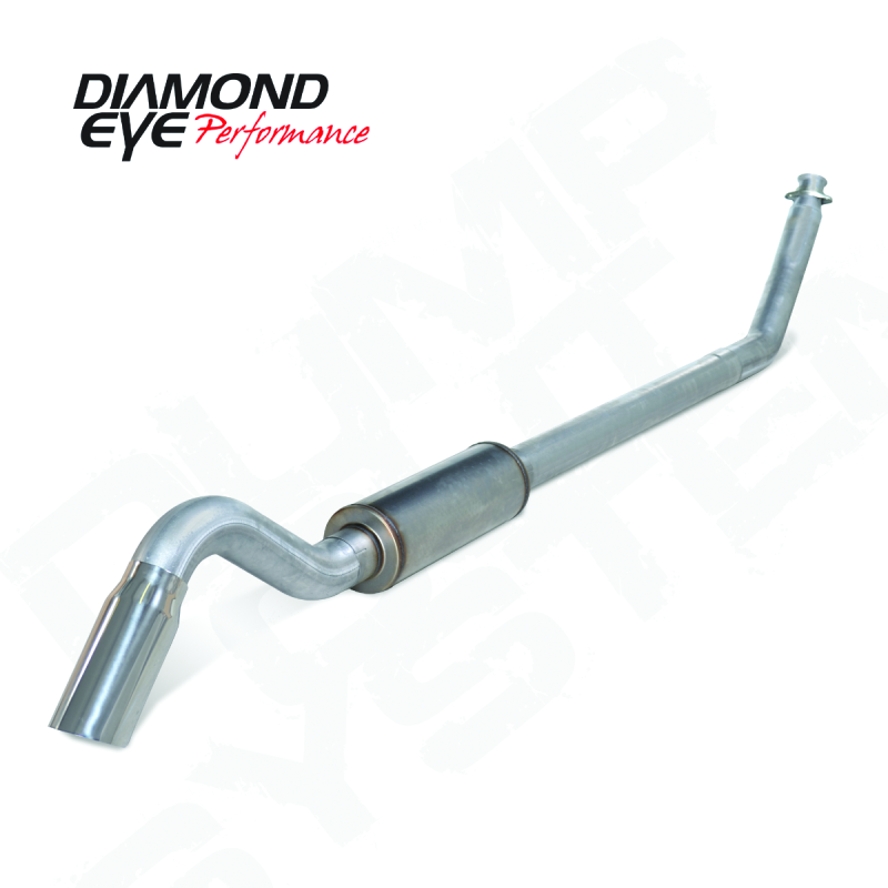 Diamond Eye Performance - DEPK4212A-TDRP - Diamond Eye 4in AL TURBO BACK SGL DUMP OUT 94-02 DODGE NO MFLR INCLUDING TIP - Shipped in Europe - Tuningsupply.com