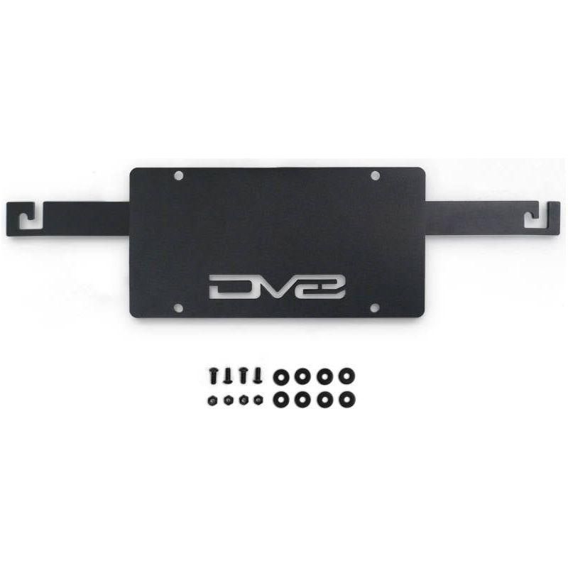 DV8 Offroad LPBR-04 - DVELPBR-04 - DV8 Offroad 21-23 Ford Bronco Capable Bumper Front License Plate Mount - Shipped in Europe - Tuningsupply.com