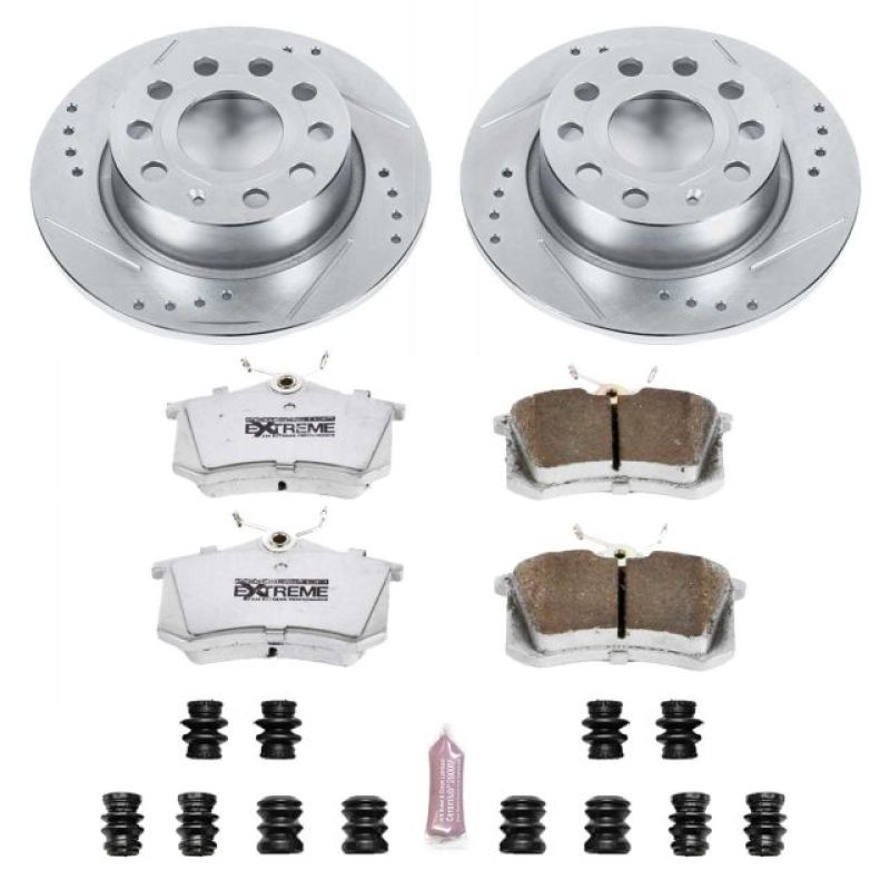 PowerStop K5671-26 - PSBK5671-26 - Power Stop 10-13 Audi A3 Rear Z26 Street Warrior Brake Kit - Shipped in Europe - Tuningsupply.com