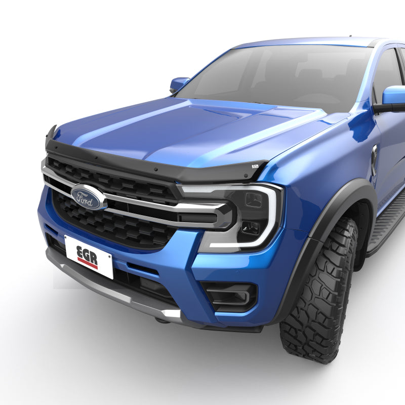 EGR 303601 - EGR303601 - EGR 2024+ Ford Ranger Superguard Hood Shield - Dark Smoke - Shipped in Europe - Tuningsupply.com
