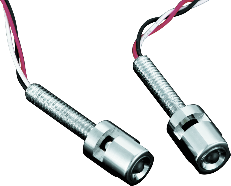 Kuryakyn 9398 - KUR9398 - Kuryakyn LED License Plate Light With Red Accent Light Universal Chrome - Shipped in Europe - Tuningsupply.com