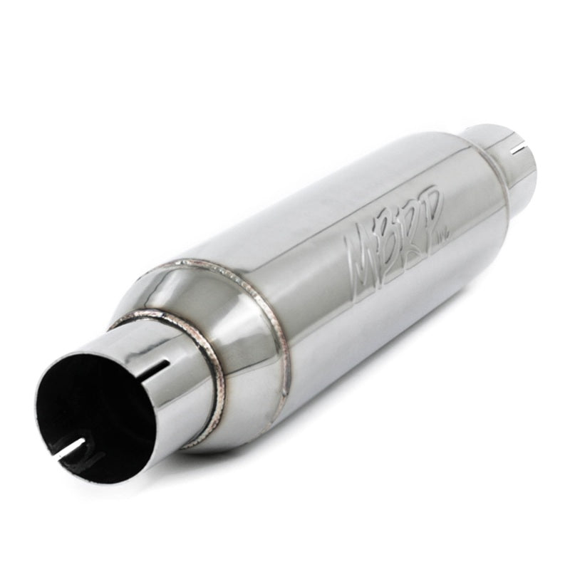 MBRP PR1012 - MBRPR1012 - MBRP Universal Resonator 2.5in inlet/outlet 16in body 20in overall T304 - Shipped in Europe - Tuningsupply.com