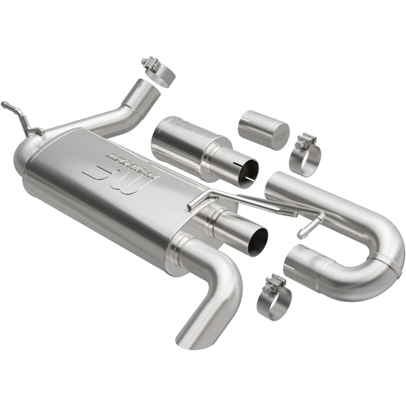 Magnaflow 19668 - MAG19668 - MagnaFlow 07-18 Jeep Wrangler JK Overland Series Axle-Back Exhaust System - Shipped in Europe - Tuningsupply.com