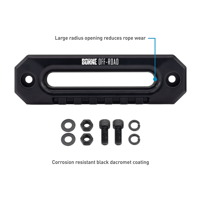 Borne Off-Road BNWN-10-SBL - BRNBNWN-10-SBL - Borne Off-Road 10K Winch - Blue Synthetic Rope - Shipped in Europe - Tuningsupply.com