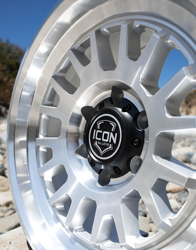 ICON 8217855557SM - ICO8217855557SM - ICON Anza 17x8.5 5x150 25mm Offset 5.75in BS Silver Machined Wheel - Shipped in Europe - Tuningsupply.com