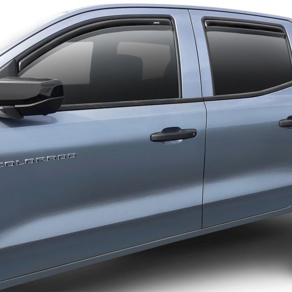 AVS 194218 - AVS194218 - AVS 2023 Chevrolet Colorado In-Channel Ventvisor Low Profile Deflectors 4pc - Smoke - Shipped in Europe - Tuningsupply.com