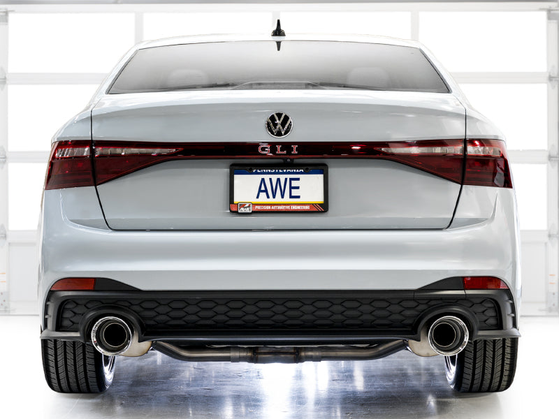 AWE Tuning 3020-32275 - AWE3020-32275 - AWE Tuning 22-25 Volkswagen Jetta GLI Track Edition Exhaust - Chrome Silver Tips - Shipped in Europe - Tuningsupply.com