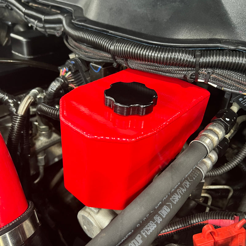 Wehrli WCF100209-RED - WCFWCF100209-RED - Wehrli 06-23 Cummins 5.9L & 6.7L Brake Reservoir Cover - WCFab Red - Shipped in Europe - Tuningsupply.com