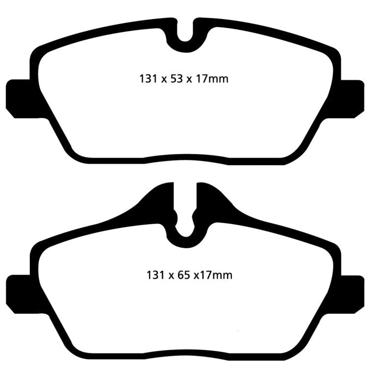 EBC DP42056R - EBCDP42056R - EBC 14+ Mini Hardtop 1.5 Turbo Cooper Yellowstuff Front Brake Pads - Shipped in Europe - Tuningsupply.com