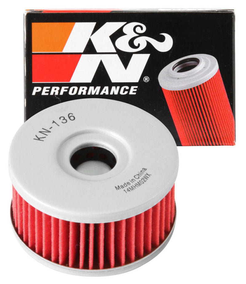 K&N Engineering KN-136 - KNNKN-136 - K&N Suzuki / Betamotor 2.375in OD x 1.25in H Oil Filter - Shipped in Europe - Tuningsupply.com