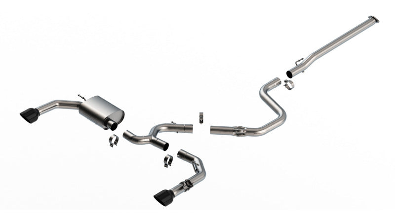 Borla 140925BC - BOR140925BC - Borla 22-23 Hyundai Elantra N 2.0L 4 CYL. Turbo AT/MT ATAK Catback Exhaust Black Chrome - Shipped in Europe - Tuningsupply.com