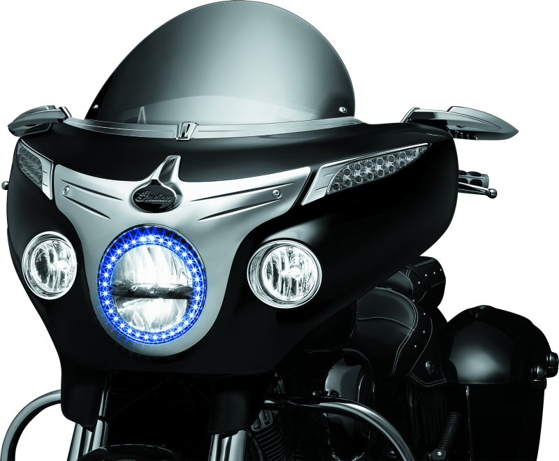 Kuryakyn 5622 - KUR5622 - Kuryakyn Driving Light Bezels Indian Chrome - Shipped in Europe - Tuningsupply.com