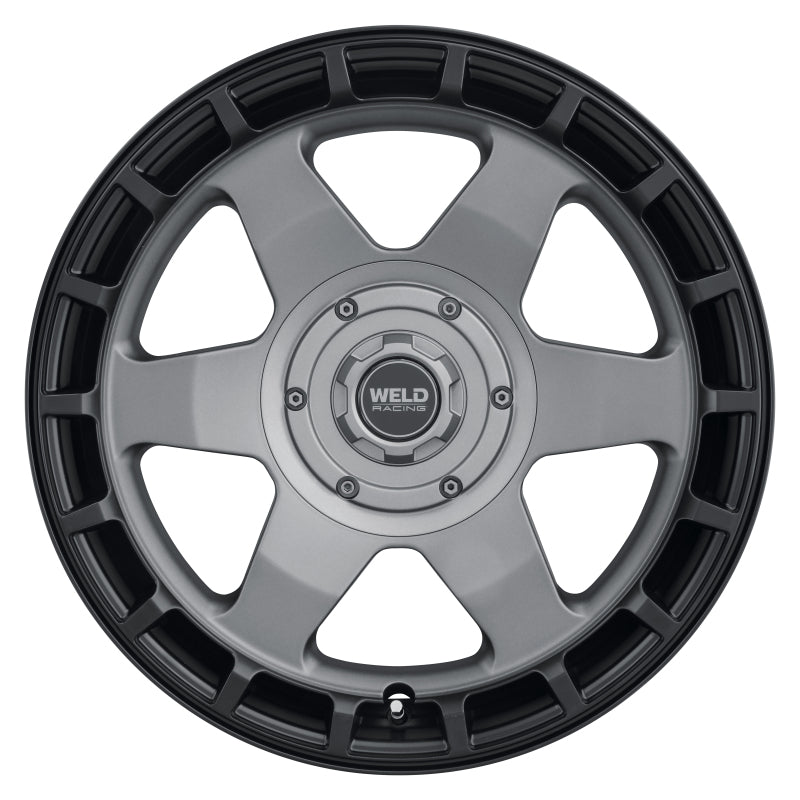 Weld W15179026450 - WELW15179026450 - Weld Off-Road Ridge 17x9 - 5x114.3 / 5x127 BP - ET-12 - 78.1mm CB Satin Gunmetal Wheel (Black Ring) - Shipped in Europe - Tuningsupply.com