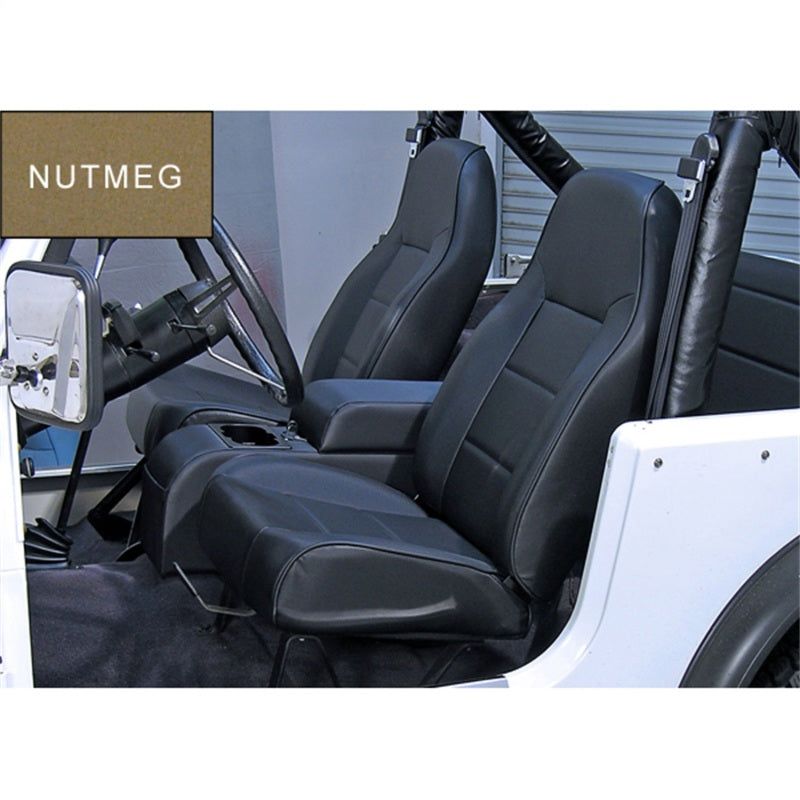 Rugged Ridge 13401.07 - RUG13401.07 - Rugged Ridge High-Back Front Seat Non-Recline Nutmeg 76-02 CJ&Wra - Shipped in Europe - Tuningsupply.com