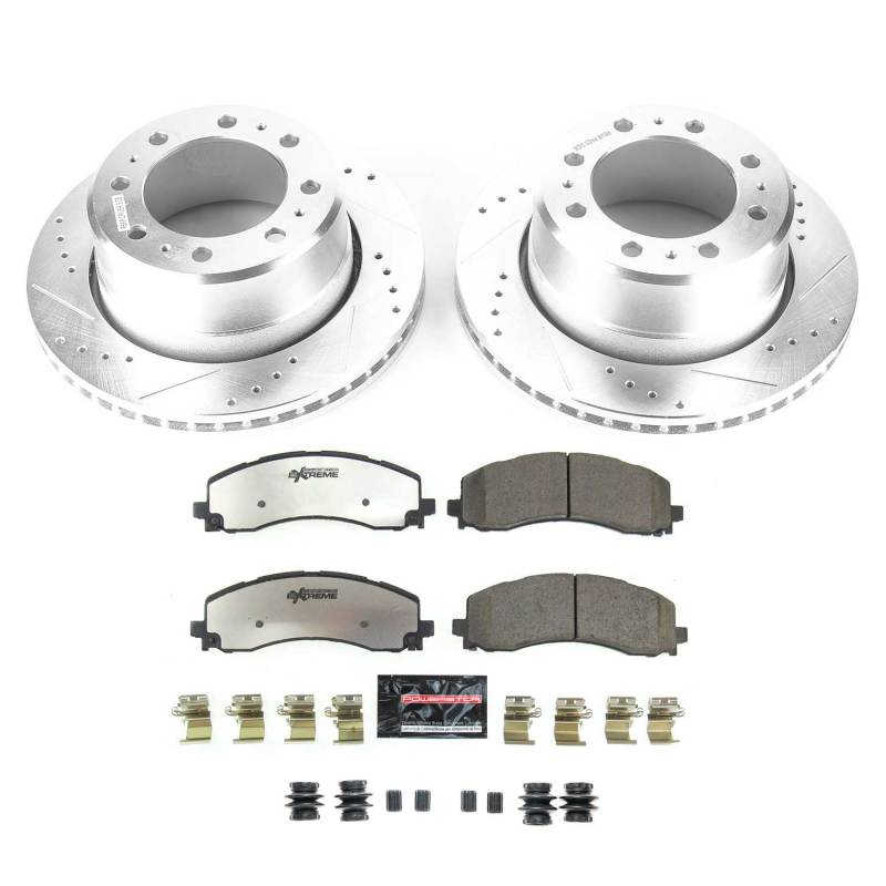 PowerStop K8637-36 - PSBK8637-36 - Power Stop 20-22 Ram 3500 Rear Z36 Truck & Tow Brake Kit - Shipped in Europe - Tuningsupply.com