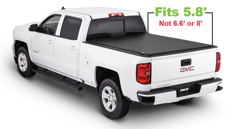 Tonno Pro LR-1050 - TNPLR-1050 - Tonno Pro 14-19 Chevy Silverado 1500 5.8ft Fleetside Lo-Roll Tonneau Cover - Shipped in Europe - Tuningsupply.com