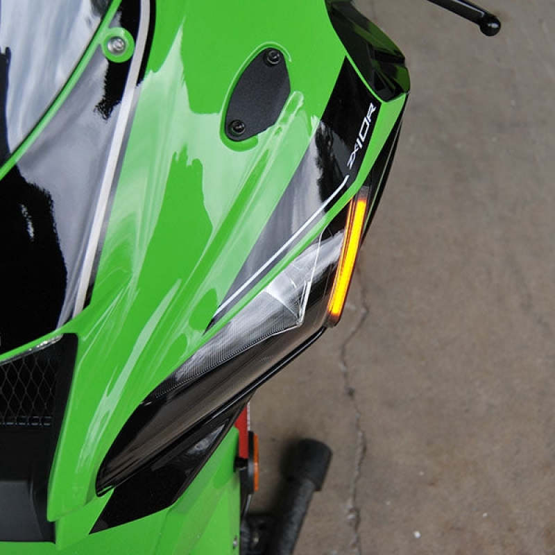 New Rage Cycles ZX10-FS-16 - NEWZX10-FS-16 - New Rage Cycles 16-20 Kawasaki ZX-10R Front LED Turn Signals - Shipped in Europe - Tuningsupply.com