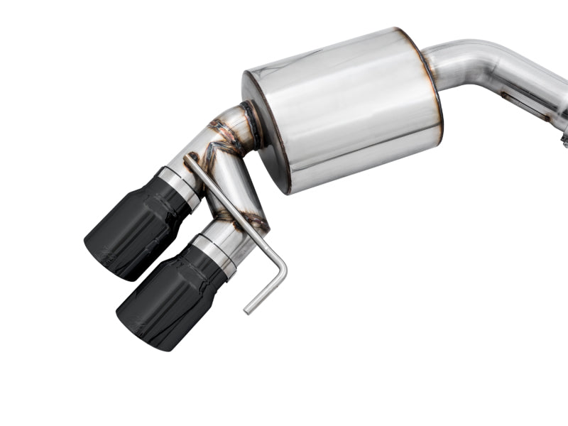 AWE Tuning 3015-43106 - AWE3015-43106 - AWE Tuning 2018+ Ford Mustang GT (S550) Cat-back Exhaust - Touring Edition (Quad Diamond Black Tips) - Shipped in Europe - Tuningsupply.com